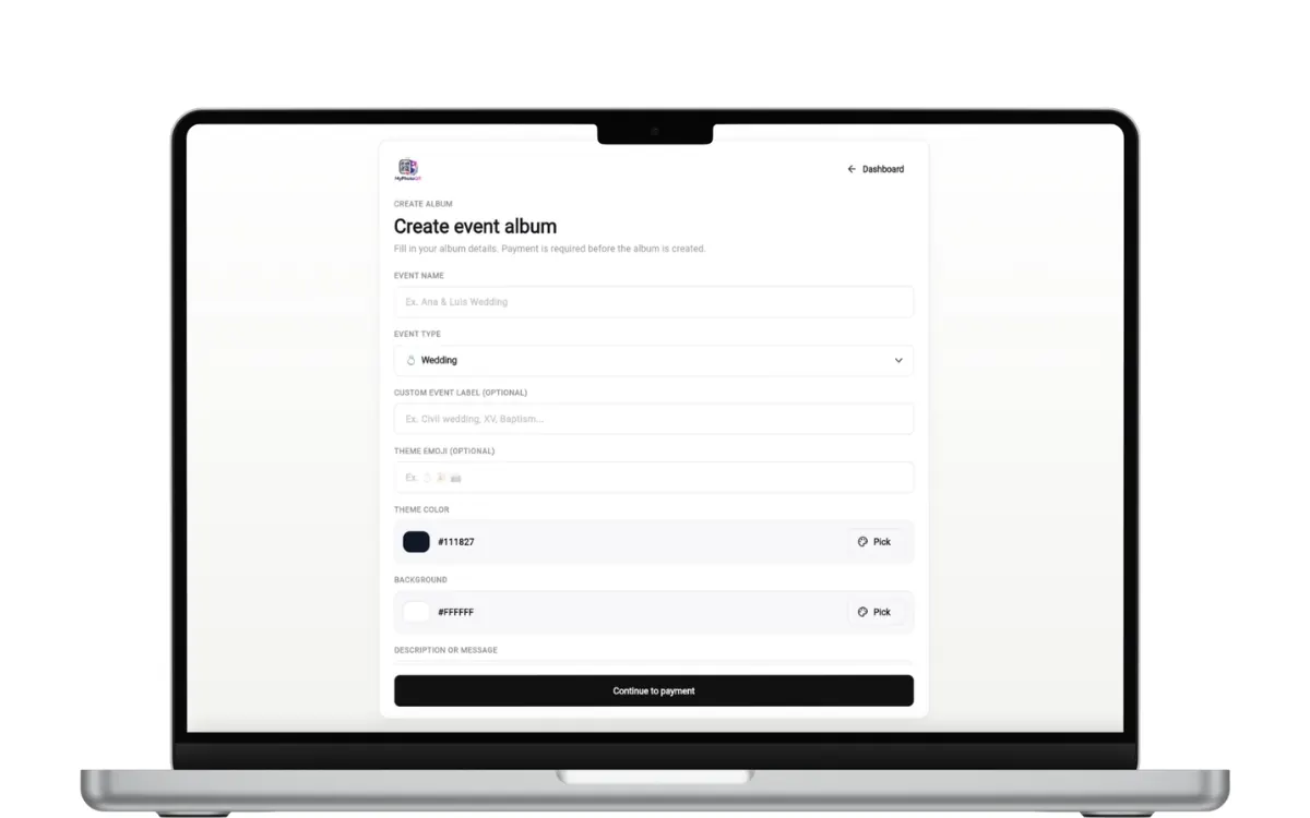 Album branding customization